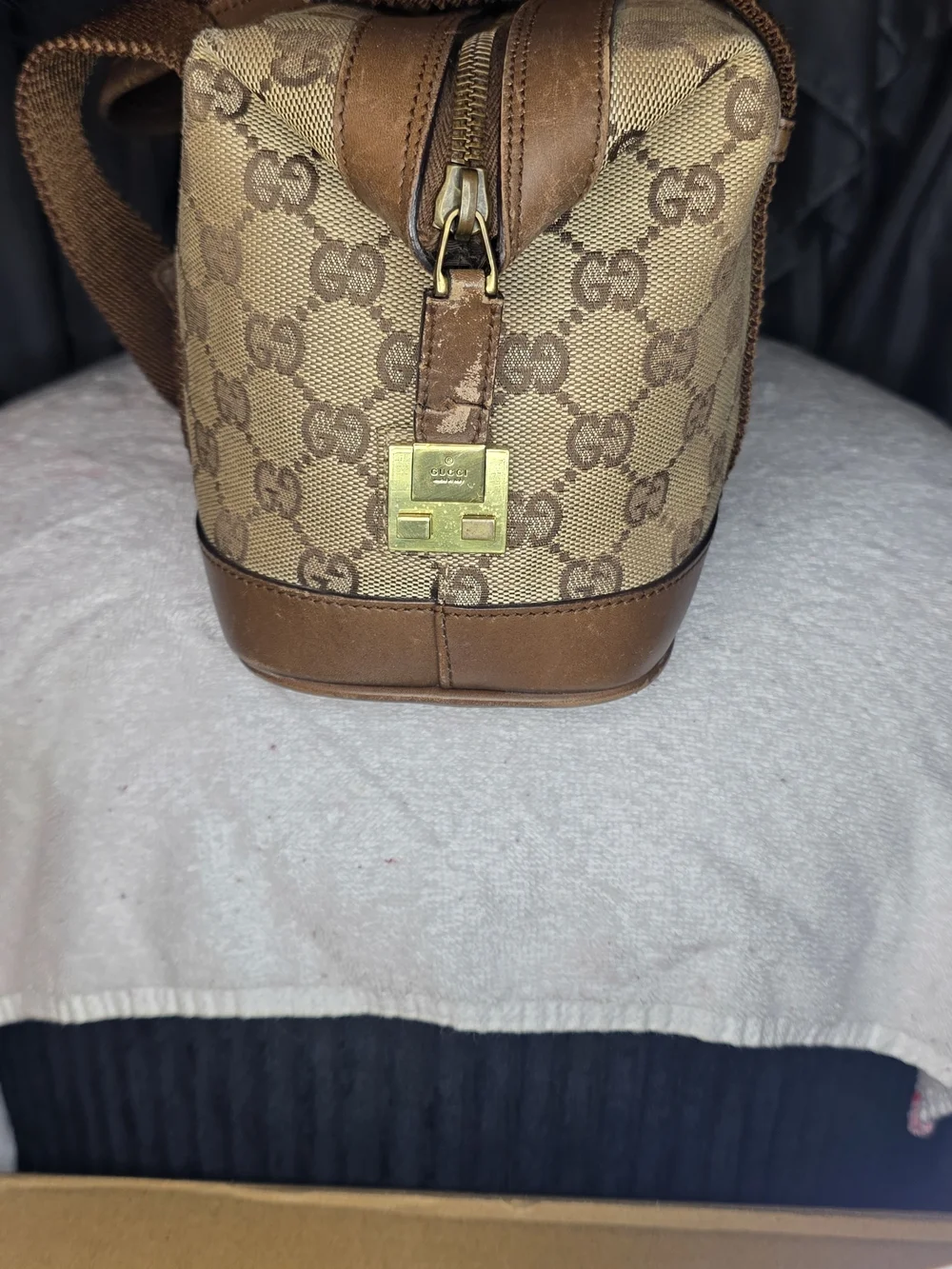 Authentic Gucci Canvas Abbey Monogram Boston - Picture 6 of 10